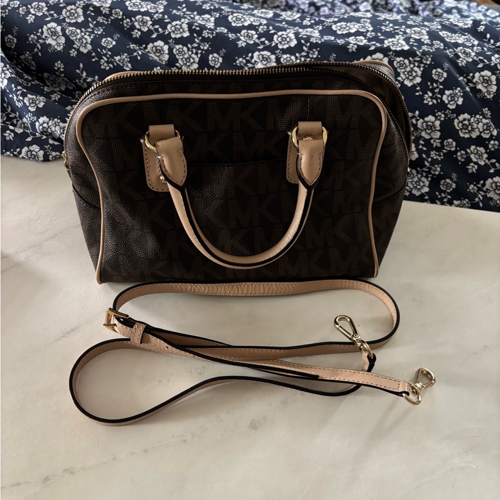 Michael Kors Brown and Tan Women's Bag